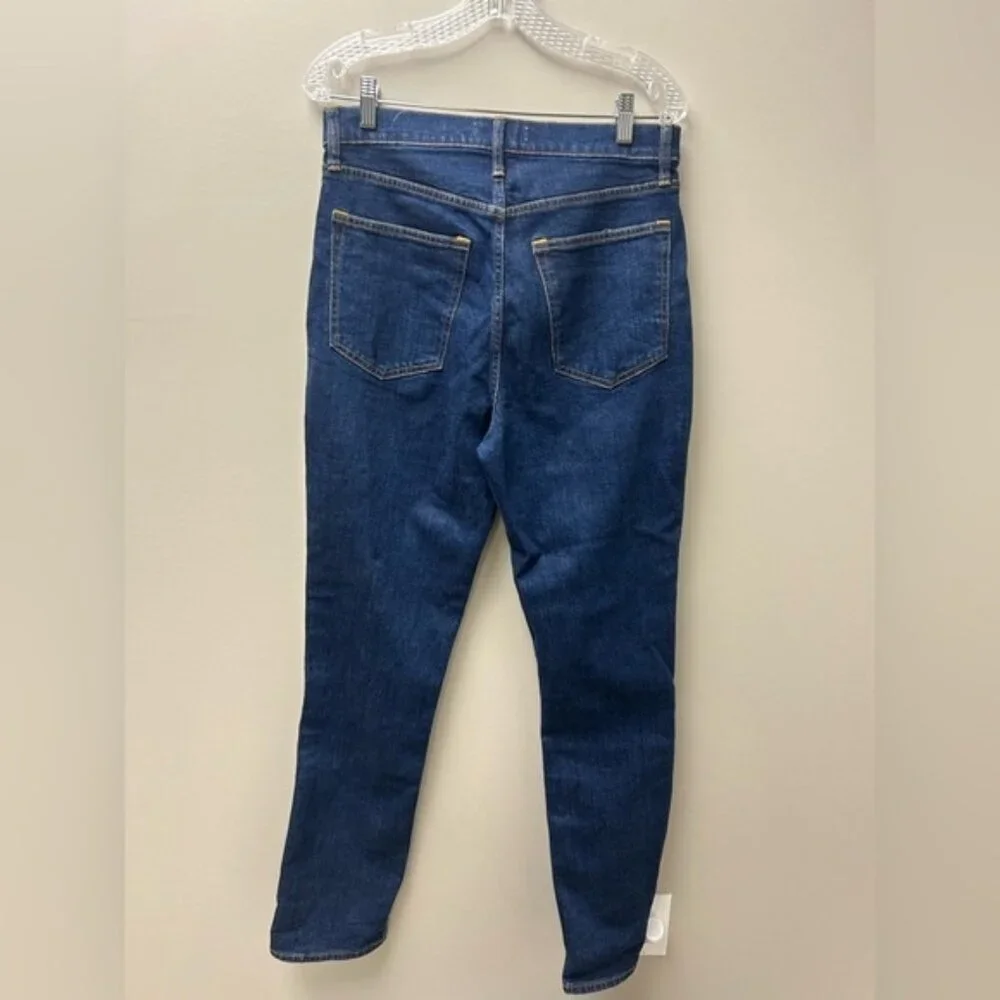 Abercrombie‎ & Fitch The Slim Straight Ultra High Rise Dark Blue Jeans